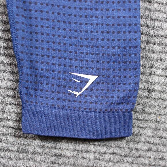 Gymshark Leggings Womens S Blue Energy Seamless High Waist - Picture 5 of 7
